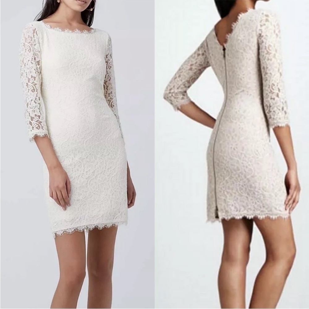 Diane Von Furstenberg Zarita Scoop Lace Dress